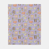 Couverture Polaire FRIENDS™ | Motif d'icône violette (Devant)
