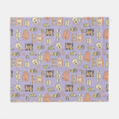 Couverture Polaire FRIENDS™ | Motif d'icône violette (Devant (Horizontal))