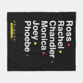 Couverture Polaire FRIENDS™ | Noms des personnages (Devant (Horizontal))