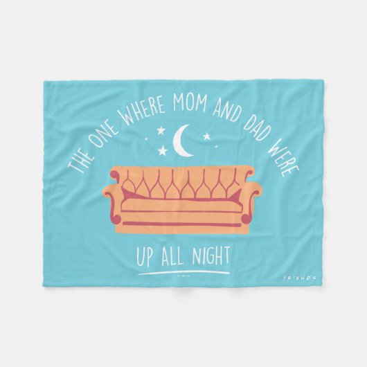 Couverture Polaire FRIENDS™ | Nuit blanche (Devant (Horizontal))