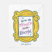 Couverture Polaire FRIENDS™ Peephole | Vous êtes la Monica à ma Rache (Devant)