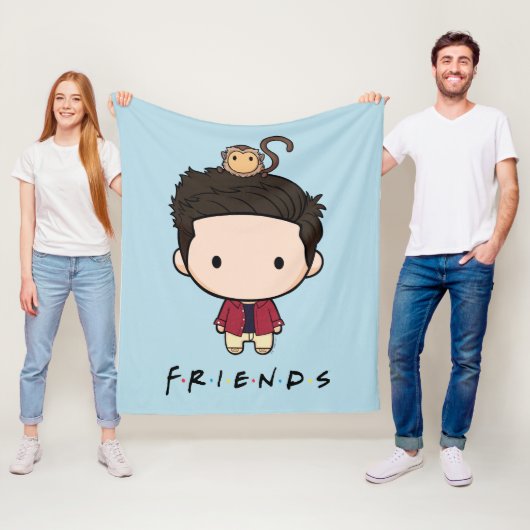 Couverture Polaire FRIENDS™ | Ross Chibi (En situation)