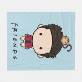 Couverture Polaire FRIENDS™ | Ross Chibi (Devant (Horizontal))