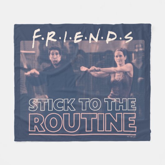 Couverture Polaire FRIENDS™ | S'en tenir à la Routine (Devant (Horizontal))