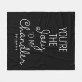 Couverture Polaire FRIENDS™ | Vous êtes la Joey à mon Chandler (Devant (Horizontal))