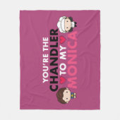 Couverture Polaire FRIENDS™ | Vous êtes le Chandler de ma Monica (Devant)