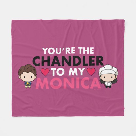 Couverture Polaire FRIENDS™ | Vous êtes le Chandler de ma Monica (Devant (Horizontal))