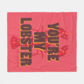 Couverture Polaire FRIENDS™ | Vous êtes mon homard (Devant (Horizontal))