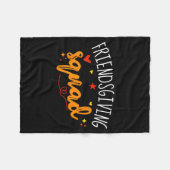 Couverture Polaire Friendsgiving Squad Funny Thanksgiving Friendship  (Devant (Horizontal))