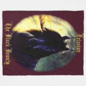 Couverture Polaire Friesian Glow, cheval, étalon de beauté noir/jumen (Devant (Horizontal))