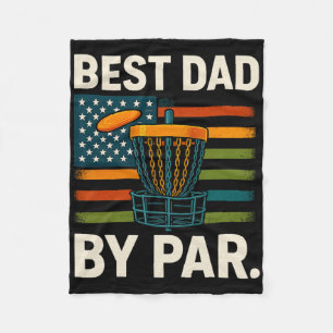 Couverture Polaire Frisbee de Disc Golf Drôle Meilleur Papa Par Camo