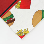 Couverture Polaire Fritures blanches nommées personnalisées (Coin)