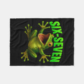 Couverture Polaire Frog 67 Meme Six Seven Funny Gen Alpha  (Devant (Horizontal))