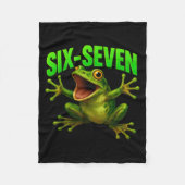 Couverture Polaire Frog 67 Meme Six Seven Funny Gen Alpha  (Devant)