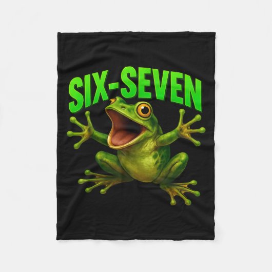 Couverture Polaire Frog 67 Meme Six Seven Funny Gen Alpha  (Devant)