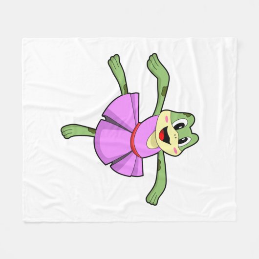 Couverture Polaire Frog Ballet Dance (Devant (Horizontal))
