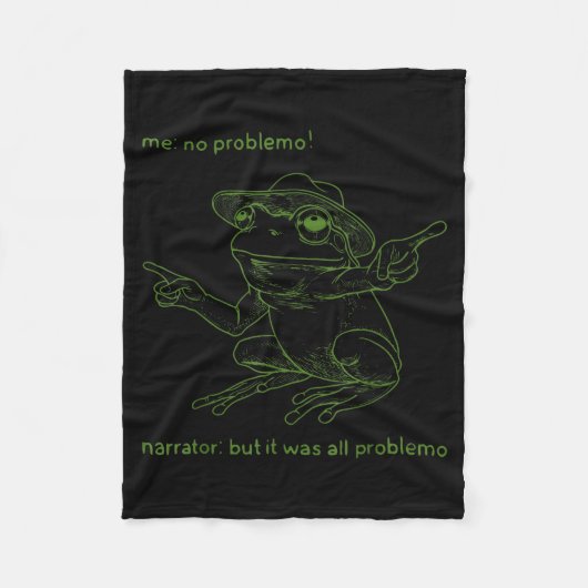 Couverture Polaire Frog Me No Problemo Narrator But It Was All Proble (Devant)
