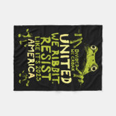 Couverture Polaire Frog Resist Cute Funny  (Devant (Horizontal))
