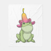 Couverture Polaire Frog with Plumeria (Devant)