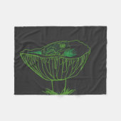 Couverture Polaire Froggy sur un champignon (Devant (Horizontal))