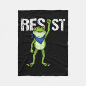 Couverture Polaire Frogs Resist - Rtland Frog Protest Funny  (Devant)
