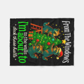 Couverture Polaire From The Windows To The Walls Raccoon Funny Christ (Devant (Horizontal))