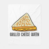 Couverture Polaire Fromage Grillé Queen Funny Fromage Grillé (Devant)