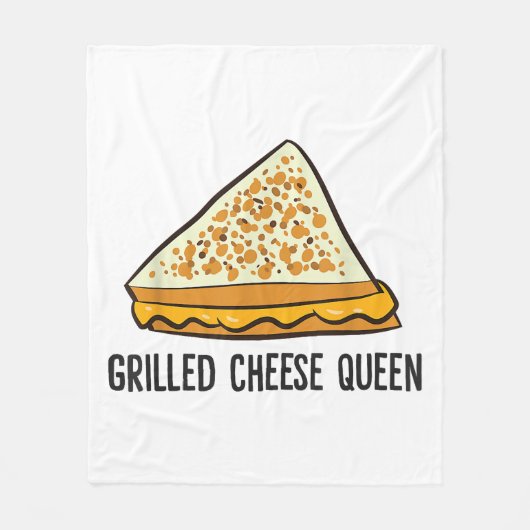 Couverture Polaire Fromage Grillé Queen Funny Fromage Grillé (Devant)