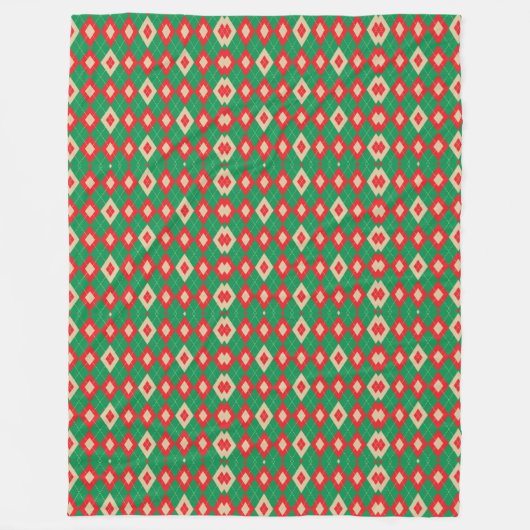 Couverture Polaire Front image shows a vibrant geometric pattern (Devant)