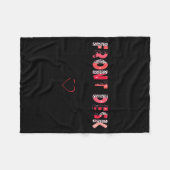 Couverture Polaire Front Receptionist Desk Valentines Day Hostal Nurs (Devant (Horizontal))