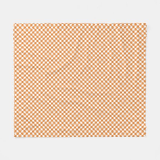 Couverture Polaire Front view features a brown and white gingham (Devant (Horizontal))