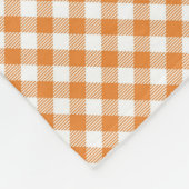 Couverture Polaire Front view features a brown and white gingham  (Coin)