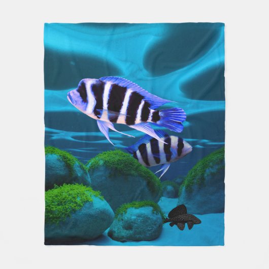 Couverture Polaire Frontosa Cichlid Plecostomus Aquarium Poisson (Devant)