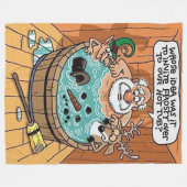 Couverture Polaire Frosté Dans Un Bain À Remous (Devant (Horizontal))