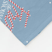 Couverture Polaire Frosty Snowman Blue Snowflake Motif (Coin)
