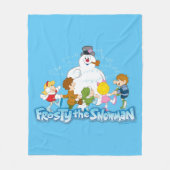 Couverture Polaire Frosty the Snowman™ | Frosty & Enfants Jouer (Devant)