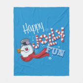 Couverture Polaire Frosty the Snowman™ | Joyeux Jolly Fun (Devant)