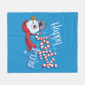 Couverture Polaire Frosty the Snowman™ | Joyeux Jolly Fun (Devant (Horizontal))