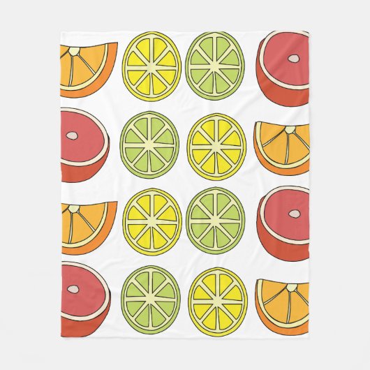 Couverture Polaire Fruit aux agrumes (Devant)