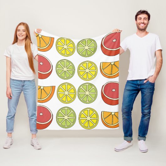 Couverture Polaire Fruit Citron (En situation)