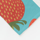 Couverture Polaire Fruit fraise : Motif Répété sans couture. (Coin)