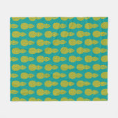 Couverture Polaire Fruit tropical d'ananas (Devant (Horizontal))