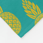 Couverture Polaire Fruit tropical d'ananas (Coin)