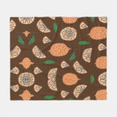 Couverture Polaire Fruits d'agrumes (Devant (Horizontal))