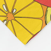 Couverture Polaire Fruits d'agrumes Motif transparent (Coin)