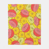 Couverture Polaire Fruits d'agrumes Motif transparent (Devant)