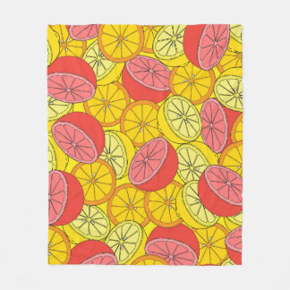 Couverture Polaire Fruits d'agrumes Motif transparent