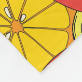 Couverture Polaire Fruits d'agrumes Motif transparent (Coin)