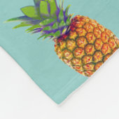 Couverture Polaire Fruits d'ananas sur sarcelle (Coin)
