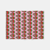 Couverture Polaire Fruits de fraises rouges trempées au chocolat (Devant (Horizontal))